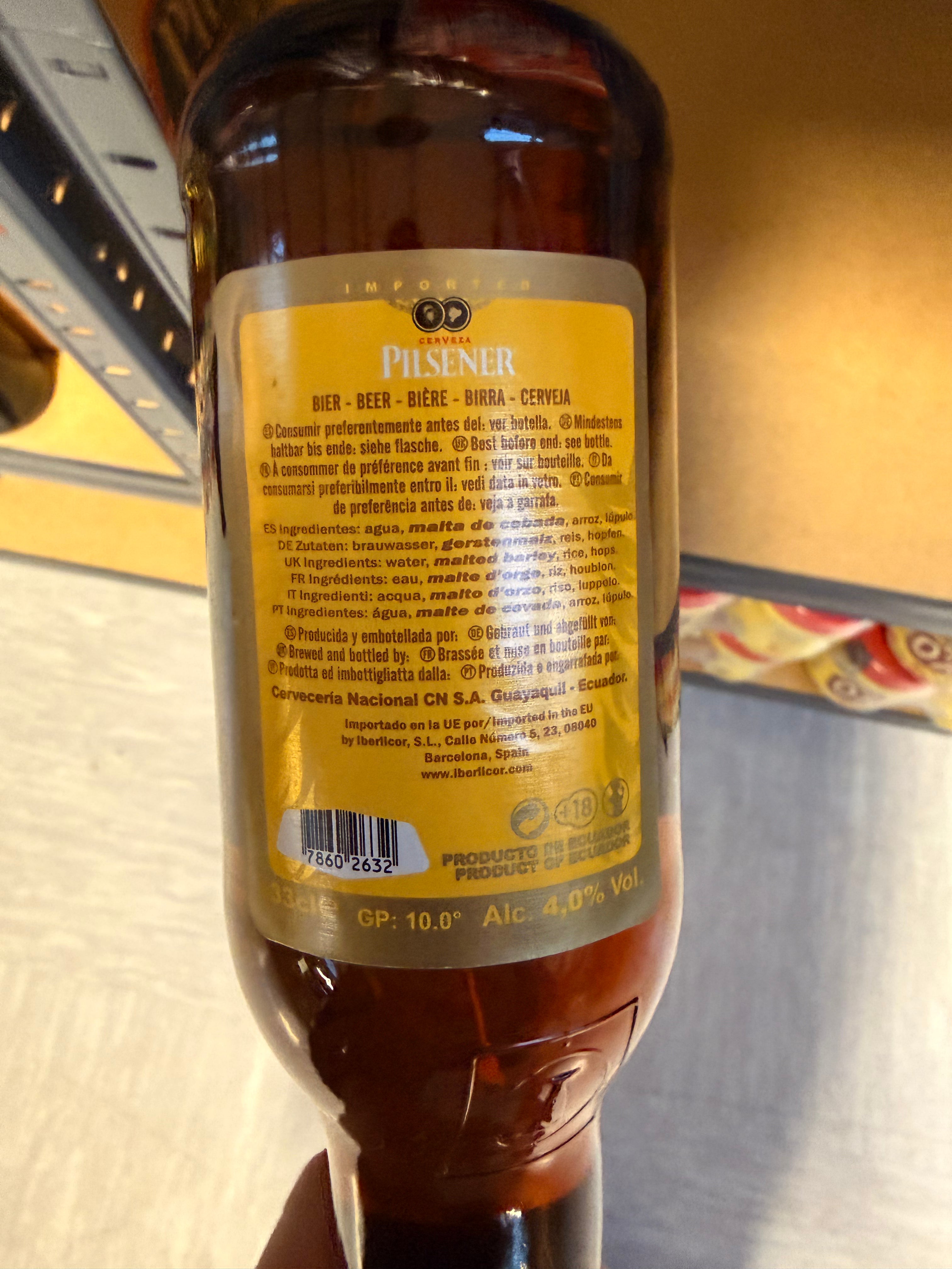 Cerveza Pilsener – Ecuadorian Lager Beer | Imported Latin Beer 330ML