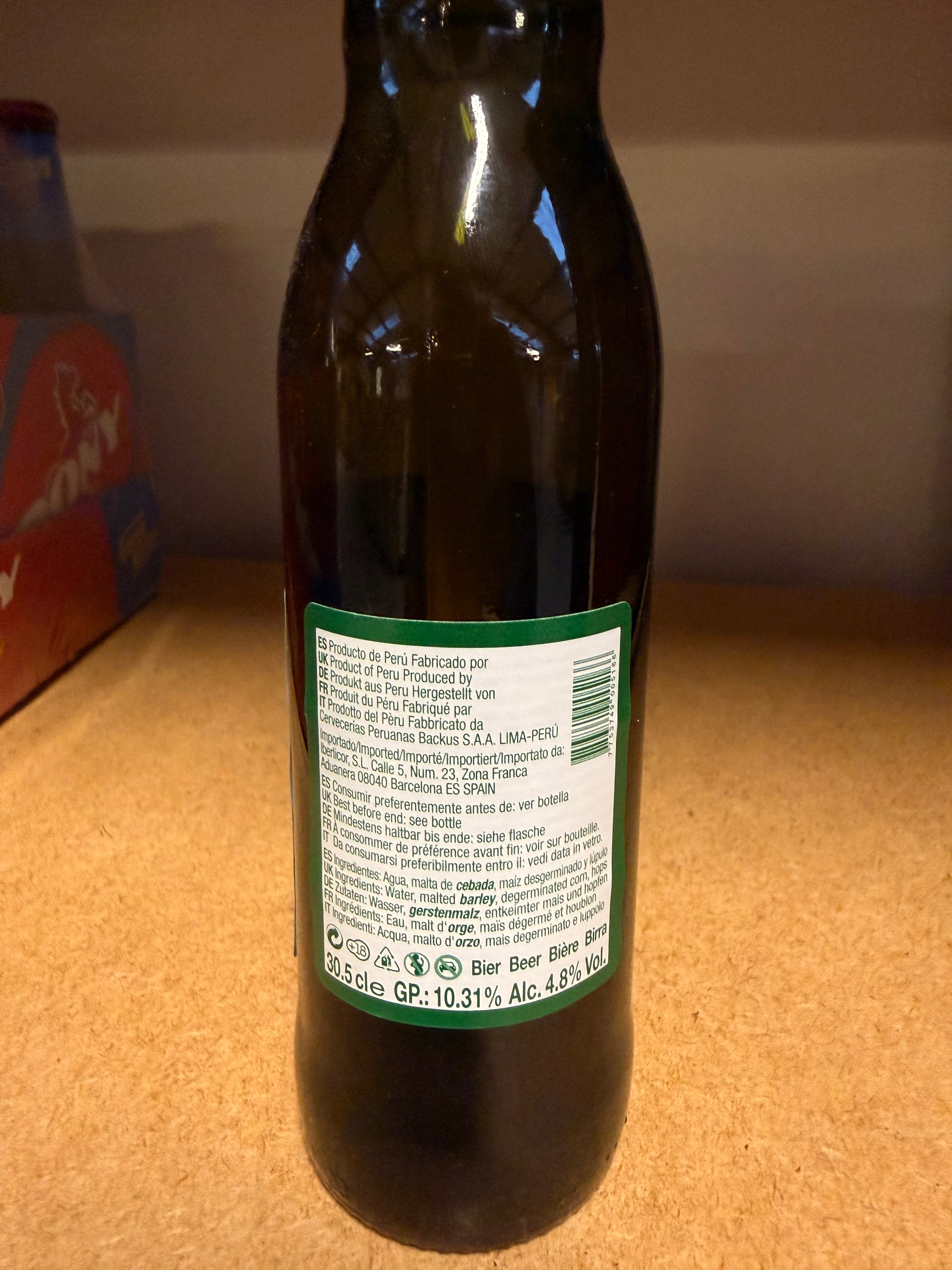 Pilsen Callao Beer Case (24 x 310ml Bottles) | Peru's Favourite Beer
