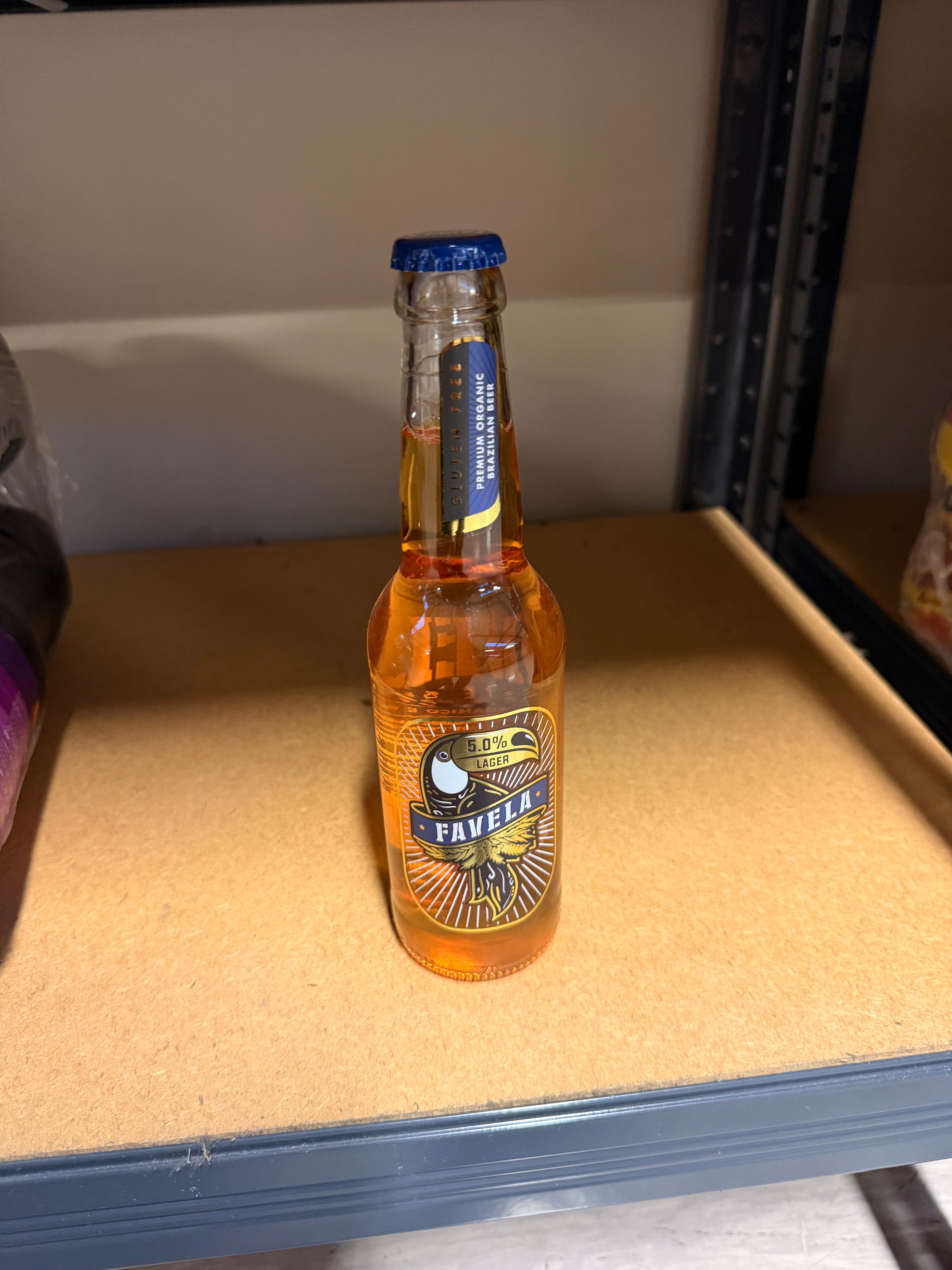 Favela Brazilian Lager Beer – 24 x 330ml Bottles | Organic, Vegan & Gluten Free