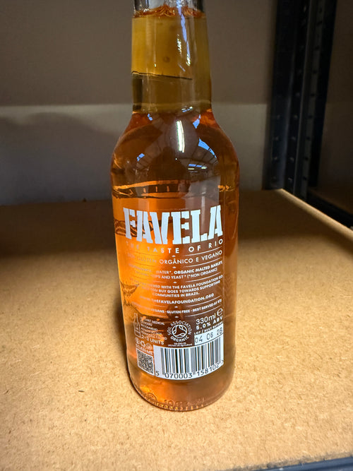 Favela Brazilian Lager Beer – 330ml Bottle | Organic, Vegan & Gluten Free