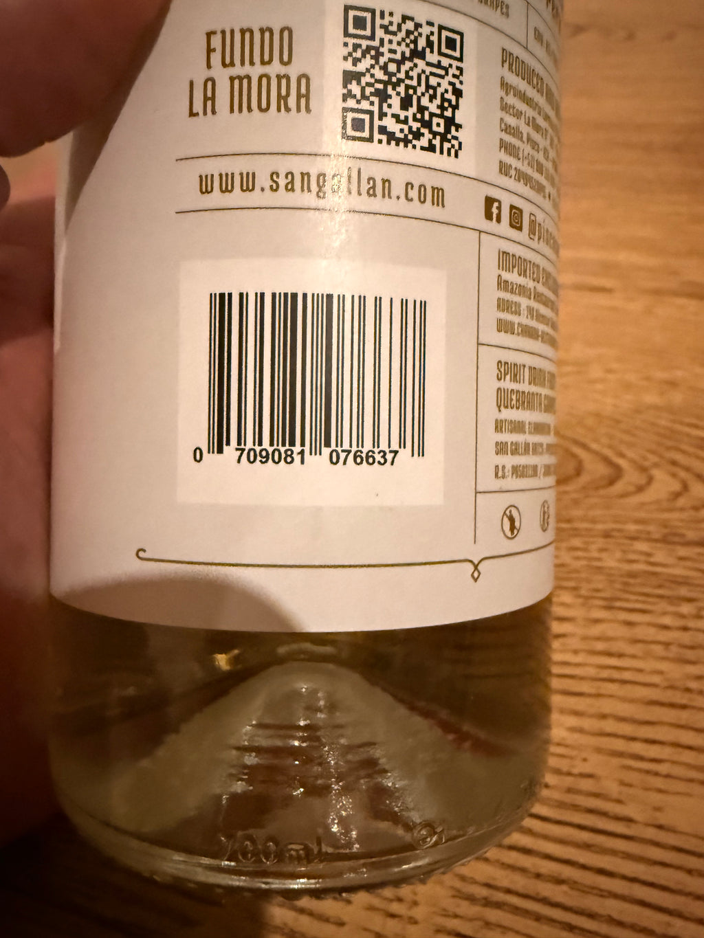 Pisco San Gallán Quebranta 75cl – Premium Peruvian Pisco